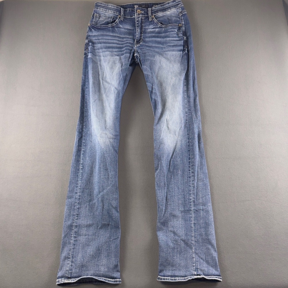 BKE Jake Bootcut Jeans Mens 32x38 Medium Wash Slim Fit Denim GBS15288